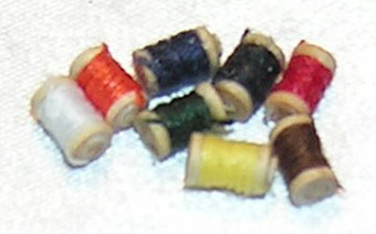 Dollhouse Miniature Thread Spools (8)